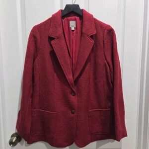 J Jill Red Blazer - Petite Large